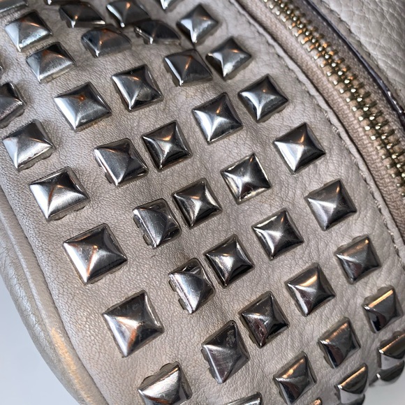 Michael Kors Gray Studded Backpack - Picture 3 of 10